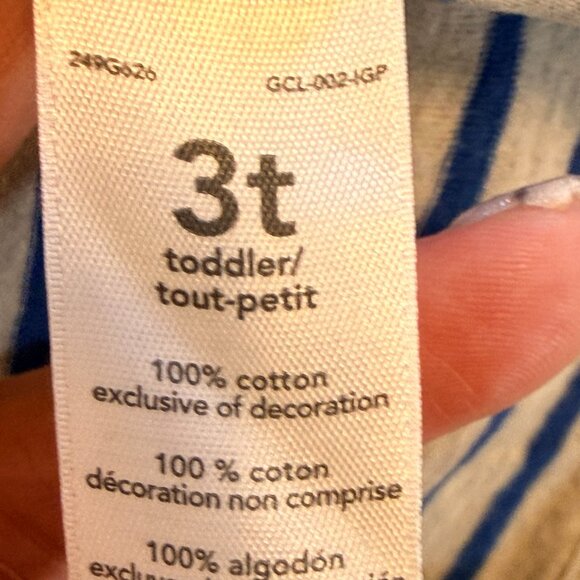 Vintage Y2K Curious George Graphic Dozer Tee USA Cotton 3T Blue Short Sleeve - Picture 4 of 4